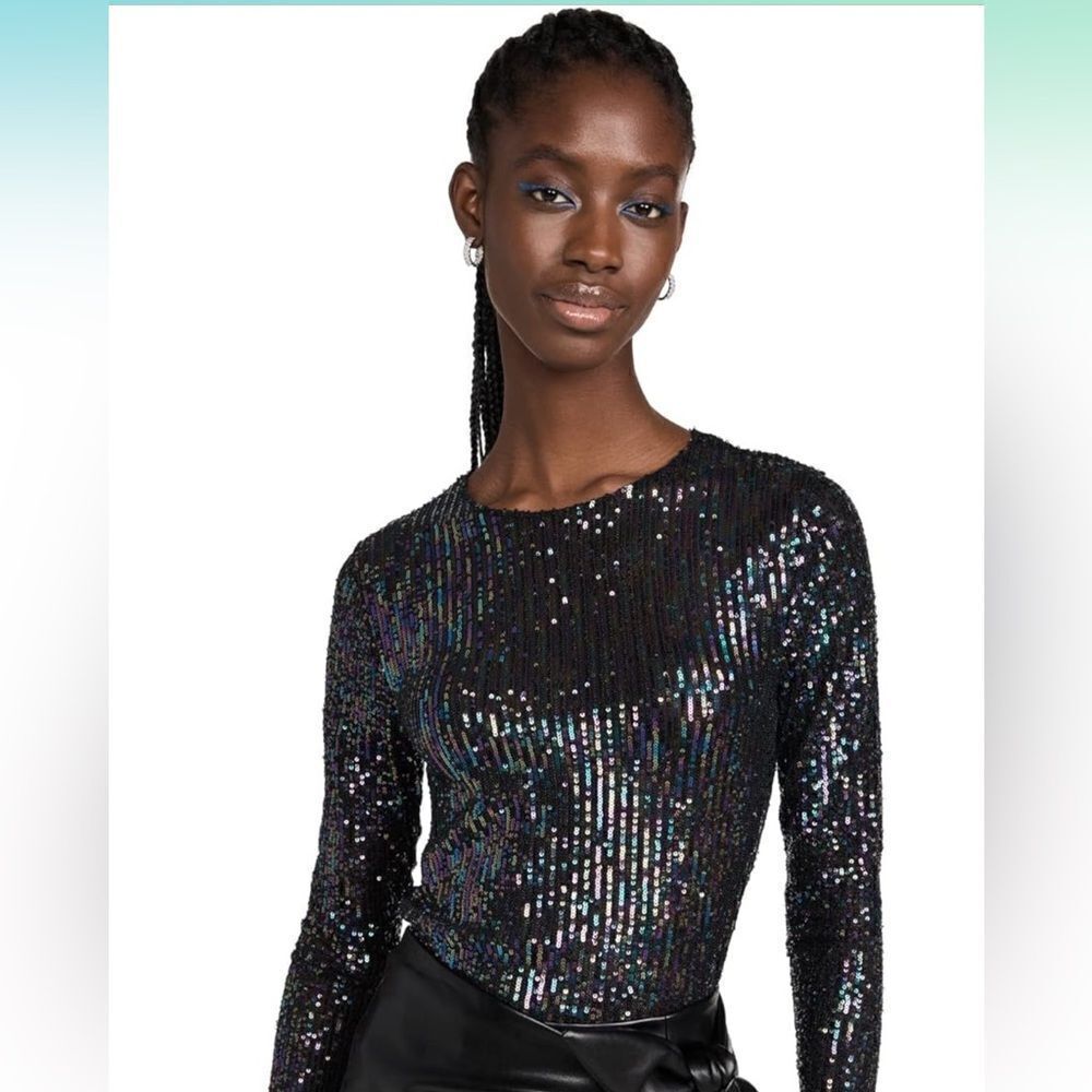 Free People Gold Rush Long sleeve in the size M in the Black Combo NWT